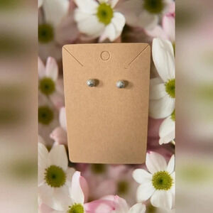 Silver Plated Ball Stud Earrings